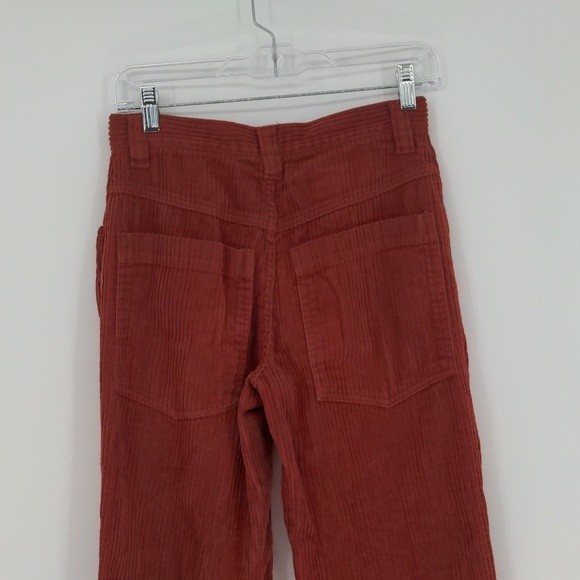 BDG Urban Outfitters Orange/Red Corduroy Straight Leg Mid Rise Pant Size 25 - Picture 12 of 15
